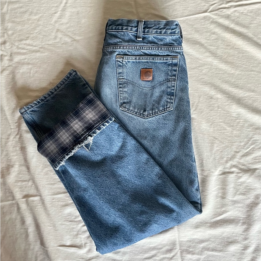 Flannel Lined Carhartt Jeans